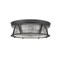 Z-Lite Cape Harbor 4 Light Flush Mount, Matte Black & Clear 491F4-MB - alternate 4
